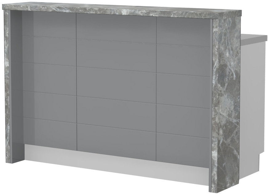 Πάγκος νησίδας Hudson-Μήκος: 150 εκ.-Γκρι-Siena Marble