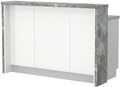 Πάγκος νησίδας Hudson-Μήκος: 150 εκ.-Λευκό-Siena Marble