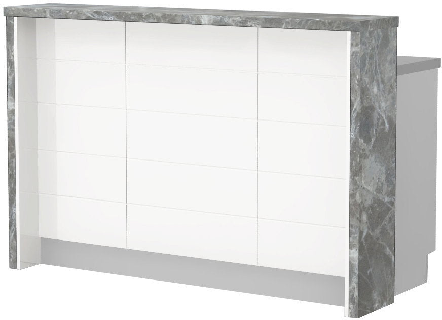 Πάγκος νησίδας Hudson-Μήκος: 150 εκ.-Λευκό-Siena Marble
