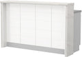 Πάγκος νησίδας Hudson-Μήκος: 160 εκ.-Λευκό-White Marble