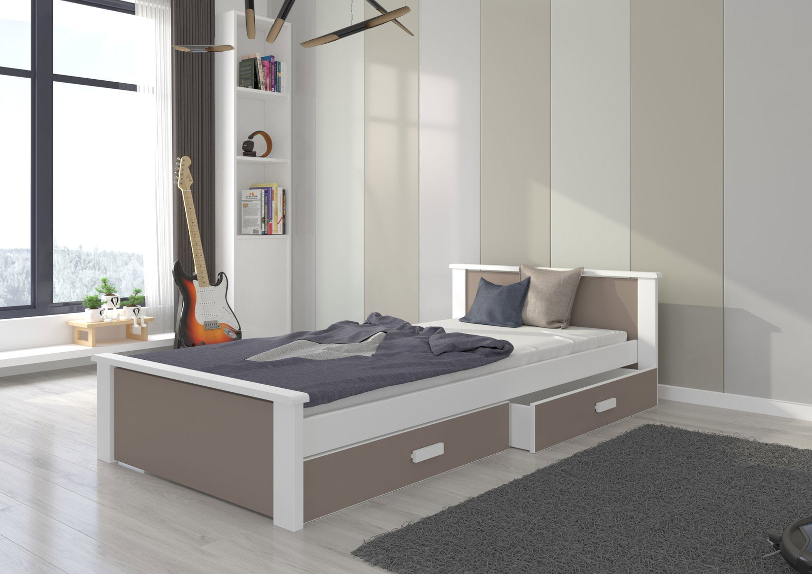 Παιδικό Κρεβάτι Avanta-180 x 80-Leuko - Mpez