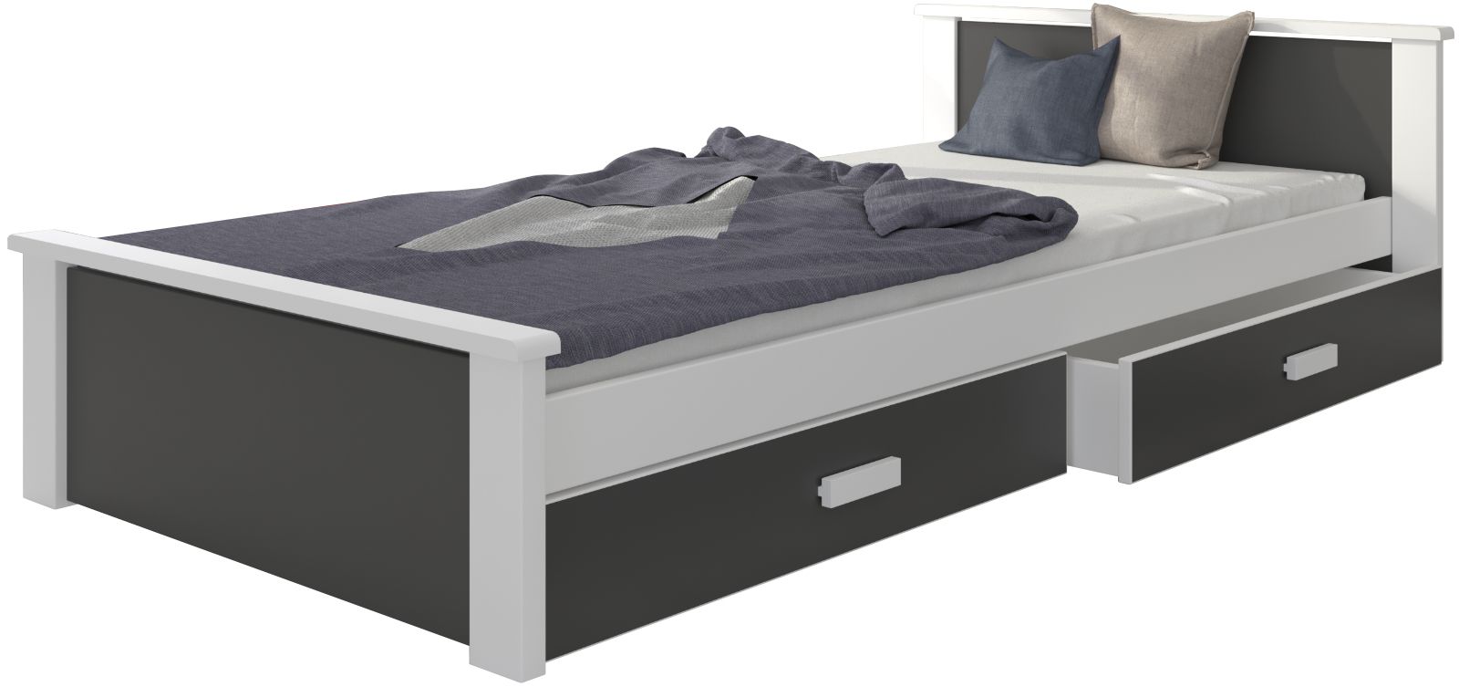 Παιδικό Κρεβάτι Avanta-200 x 90-Leuko-Anthraki