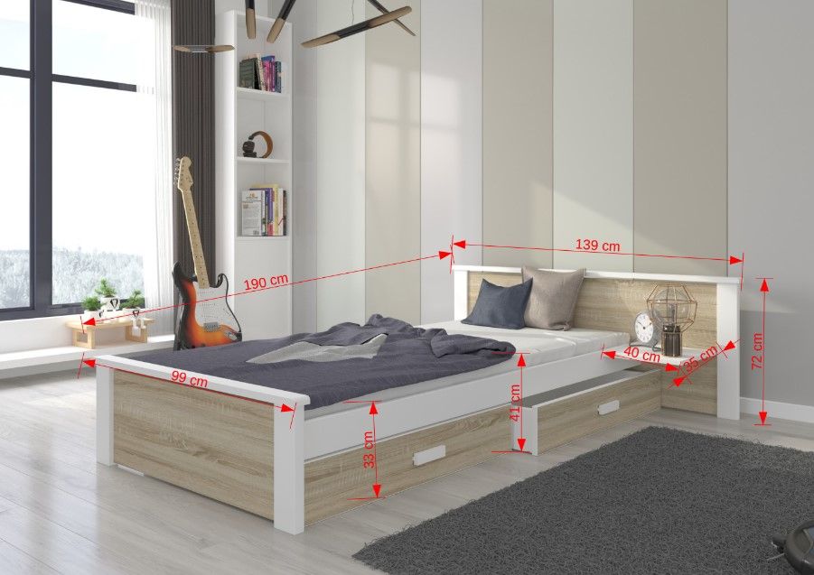 Παιδικό Κρεβάτι Avanta plus-180 x 80-Leuko