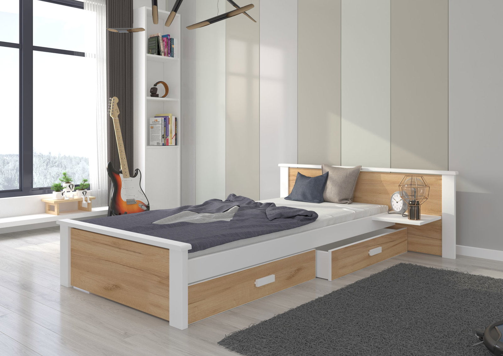 Παιδικό Κρεβάτι Avanta plus-200 x 90-Leuko - Drus