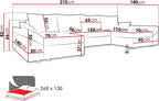 Γωνιακός καναπές Dante U-Mauro