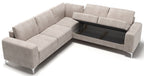 Γωνιακός καναπές Radial Max LTHR-Leuko-Δεξιά