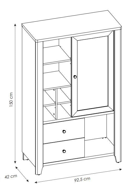 Βιτρίνα Nostice 1D2S
