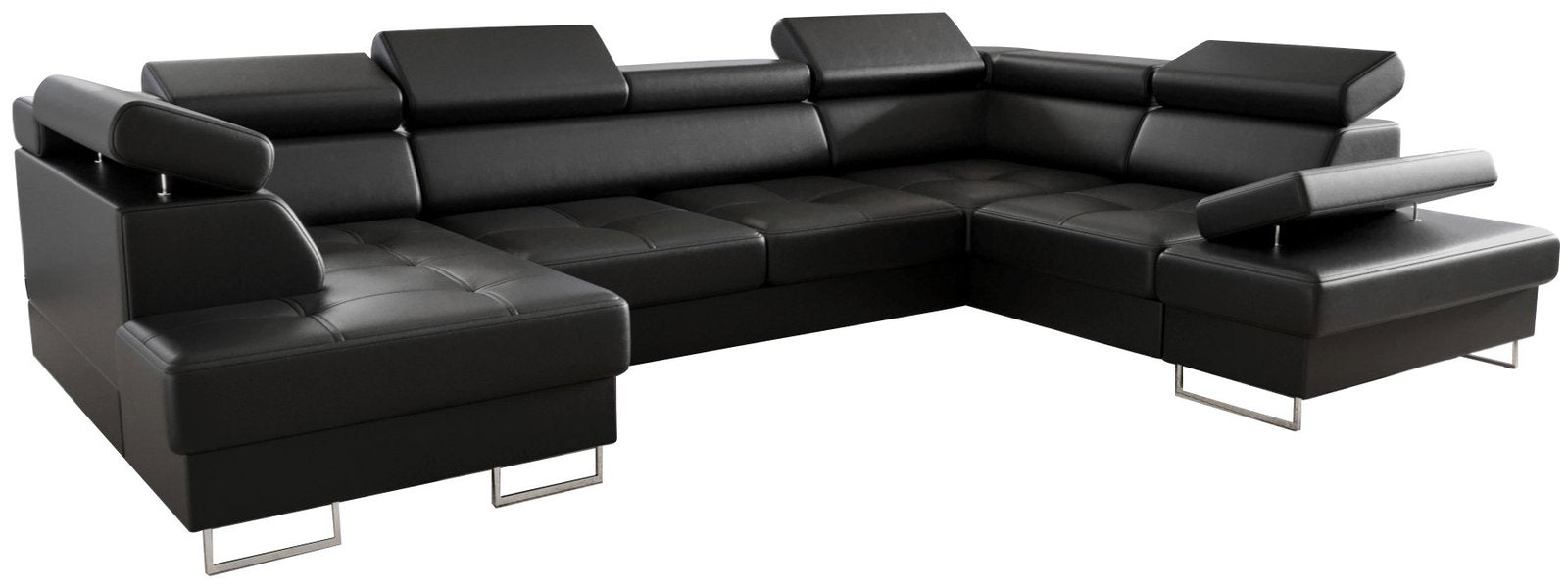 Γωνιακός καναπές Gelito Max II LTHR-Mauro-Δεξιά