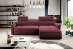 Γωνιακός καναπές Morello Mini-Magenta-Δεξιά