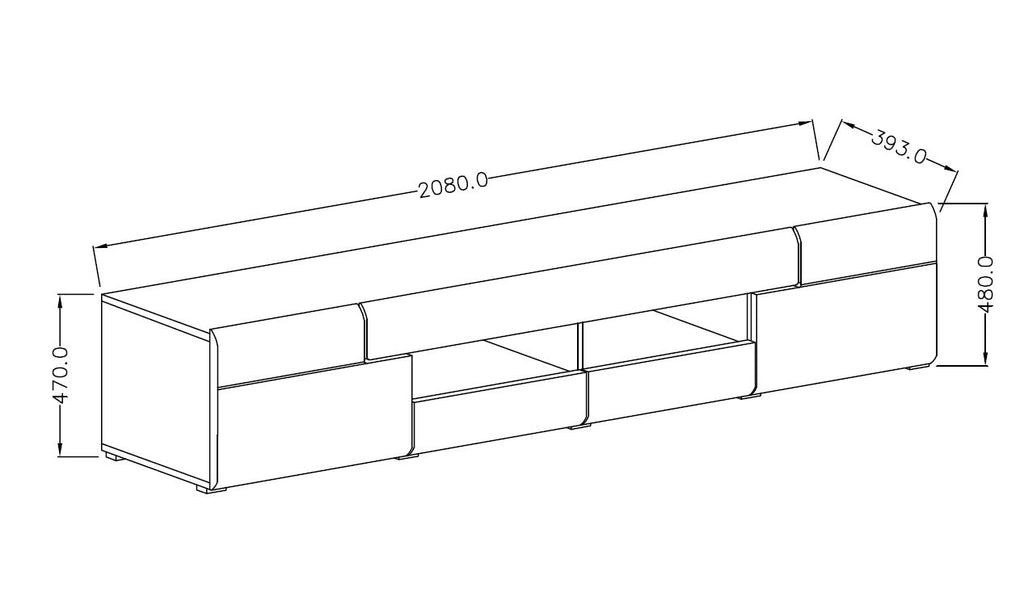 Έπιπλο τηλεόρασης Toldo Plus-Leuko Fusiko