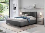 Επενδυμένο κρεβάτι Morris-140 x 200-Gkri Skouro