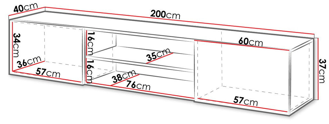 Έπιπλο τηλεόρασης Slide II