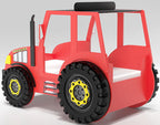 Παιδικό Κρεβάτι Tractor-Kokkino