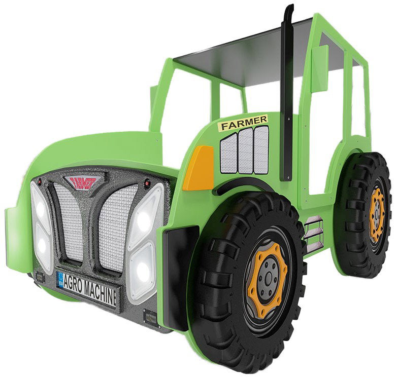 Παιδικό Κρεβάτι Tractor-Prasino