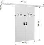 Συρόμενη πόρτα Yonko-Leuko-152 x 205 εκ.