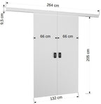 Συρόμενη πόρτα Yonko-Fusiko-132 x 205 εκ.