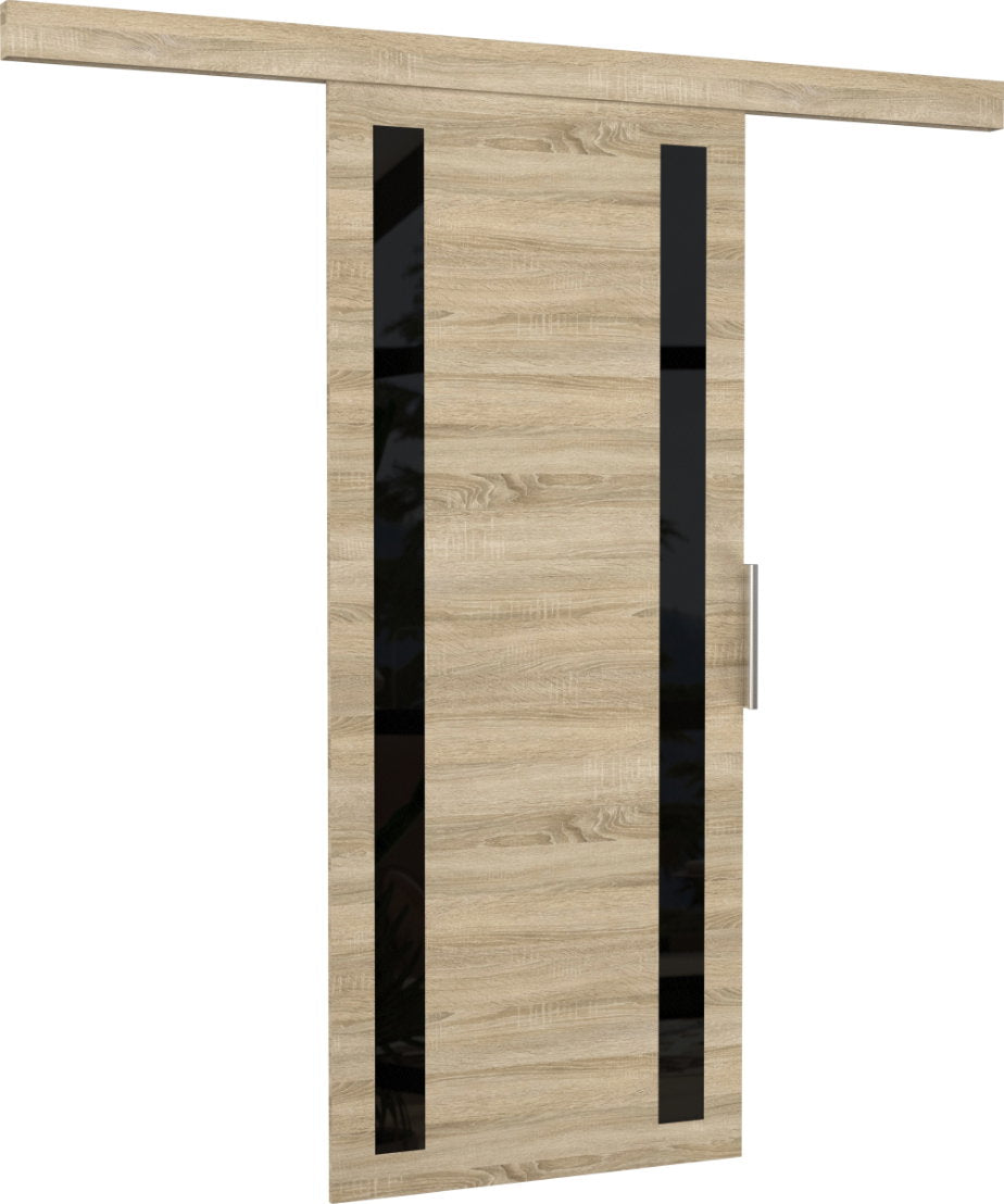 Συρόμενη πόρτα Zebra-Leuko-Leuko gualistero-86 x 205 εκ.