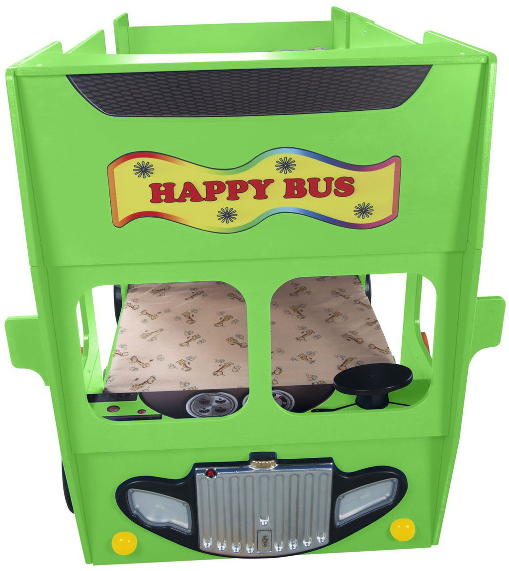 Παιδικό Κρεβάτι Happy Bus-Prasino