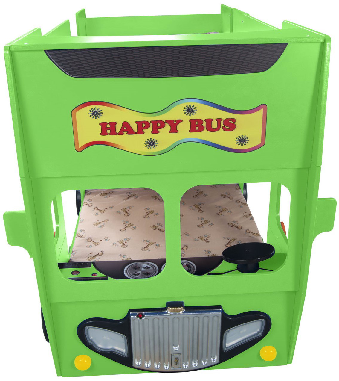 Παιδικό Κρεβάτι Happy Bus-Prasino