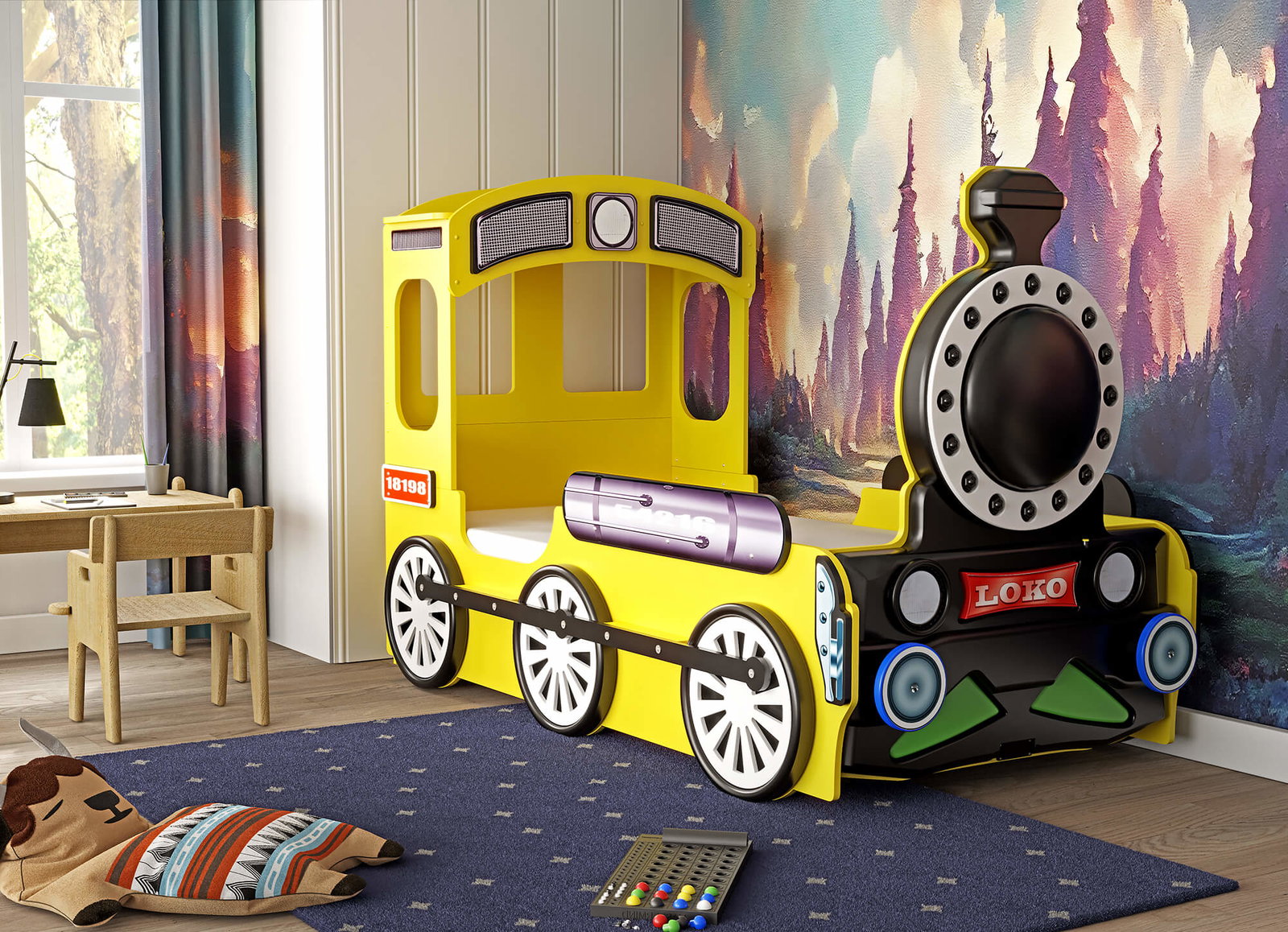 Παιδικό Κρεβάτι Lokomotive