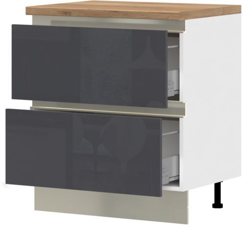 Επιδαπέδιο ντουλάπι Trinity R80-2M BOX-Anthraki Gualistero