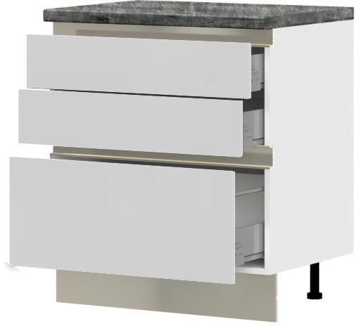 Επιδαπέδιο ντουλάπι Trinity R80-3M BOX-Leuko Gualistero