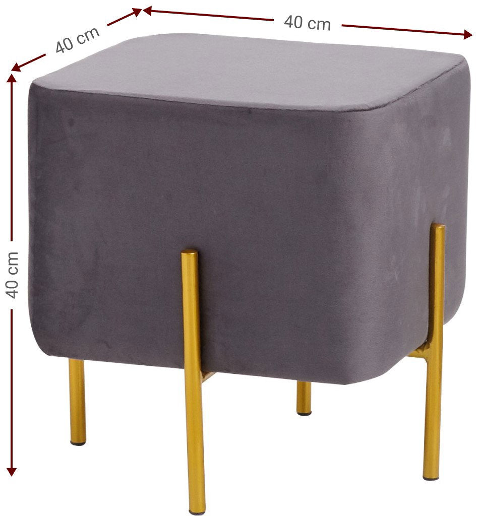Σκαμπό Cubic-Γκρι