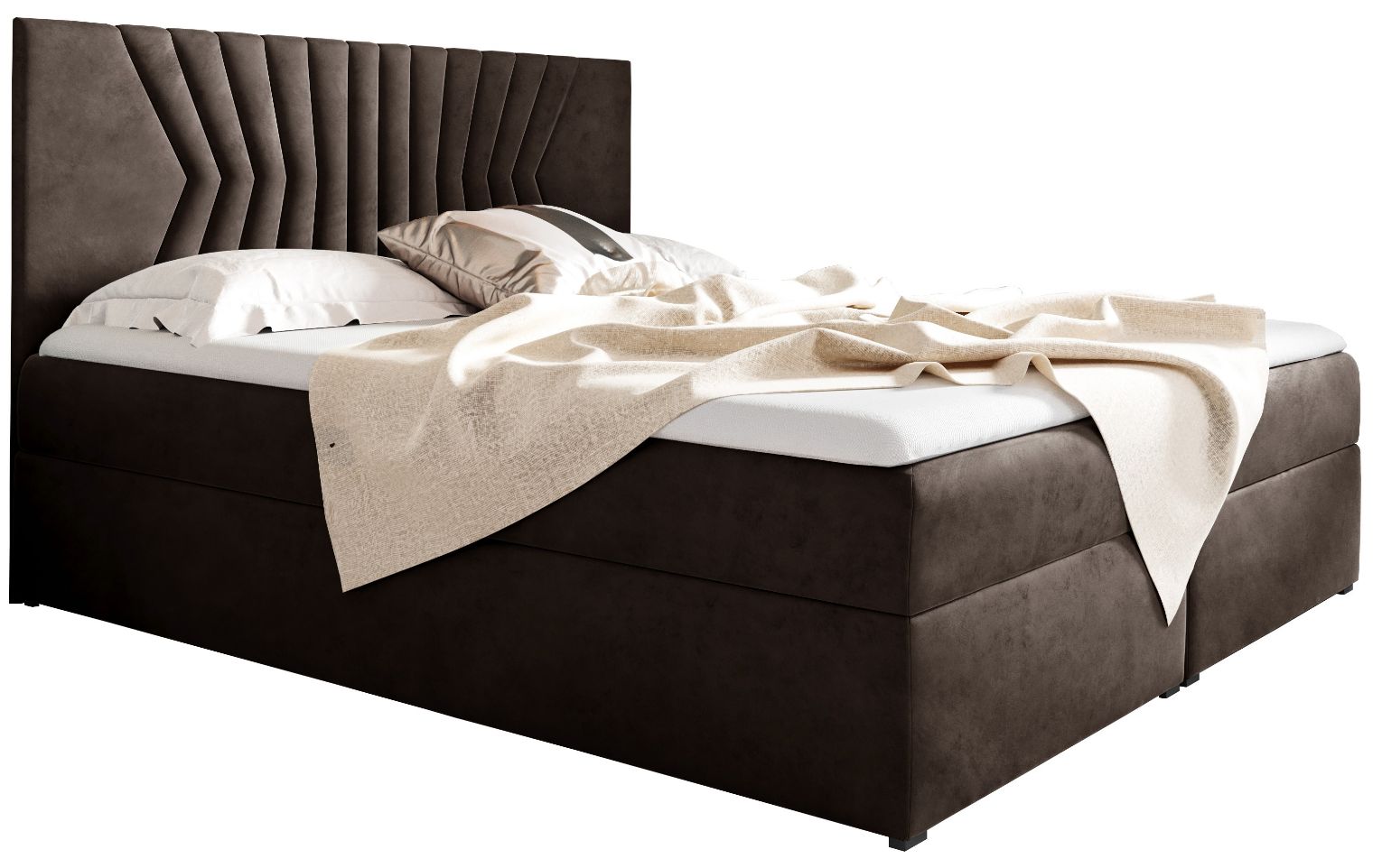 Επενδυμένο κρεβάτι Box 2-Kafe-180 x 200