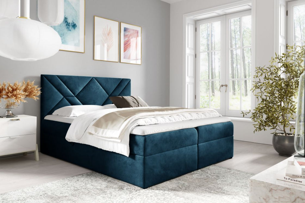 Επενδυμένο κρεβάτι Box 6-Mple-140 x 200