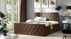 Επενδυμένο κρεβάτι Sky lux-Kafe-120 x 200