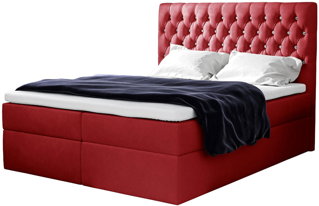 Επενδυμένο κρεβάτι Noma-Kokkino-200 x 200