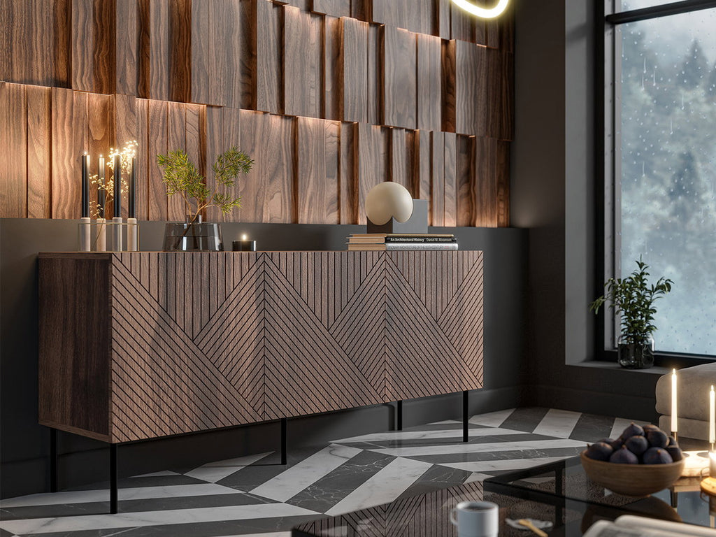 Μπουφές Art Deco 3D 150-Καφέ