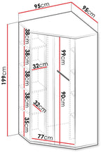 Ντουλάπα Imola 2D Γωνιακή