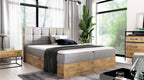 Επενδυμένο κρεβάτι Wood 1-180 x 200-Gkri