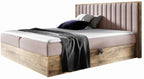 Επενδυμένο κρεβάτι Wood 4-Roz-200 x 200