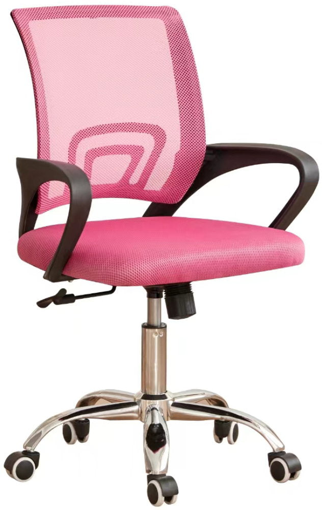 Καρέκλα γραφείου Judy με ανάκλιση-Ροζ