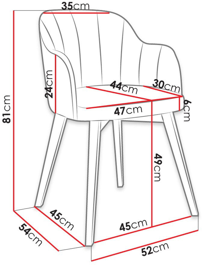 Καρέκλα Bene S105-Mporntw
