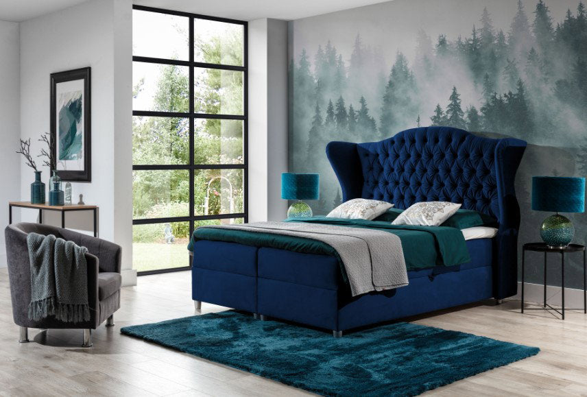 Επενδυμένο κρεβάτι Livia-Mple-160 x 200