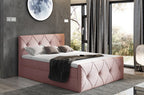Επενδυμένο κρεβάτι Crystal lux-Roz-200 x 200