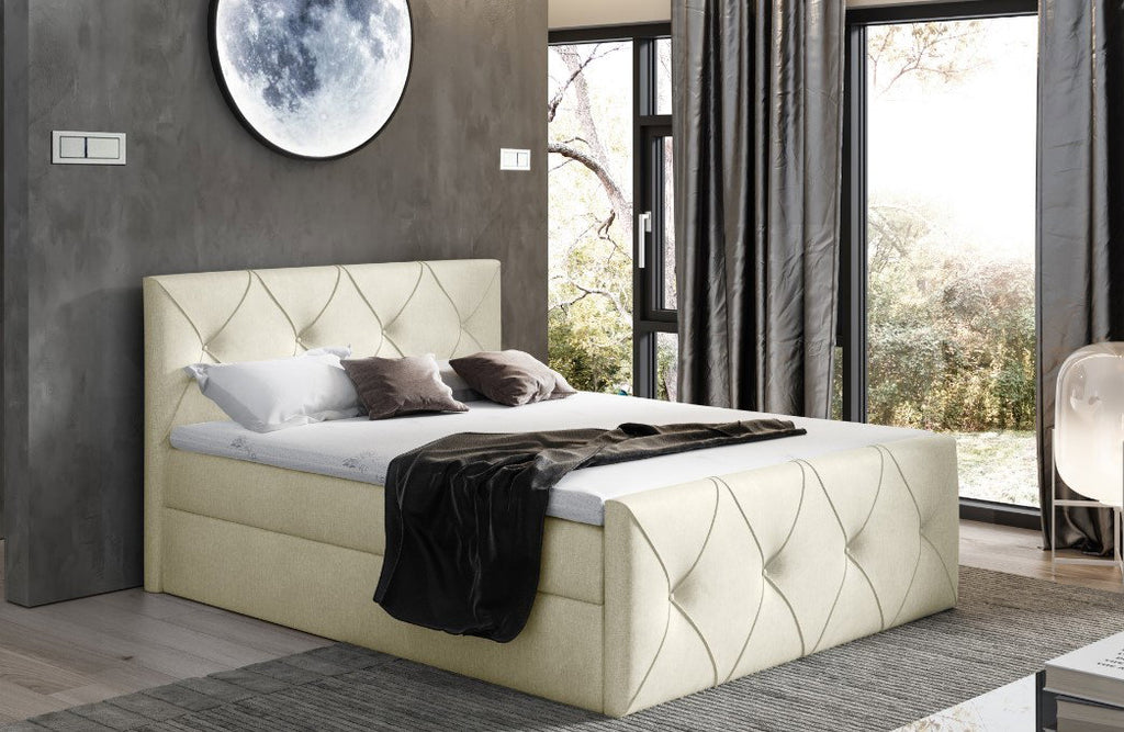 Επενδυμένο κρεβάτι Crystal lux-Mpez-180 x 200