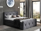 Επενδυμένο κρεβάτι Crystal lux-Gkri-120 x 200