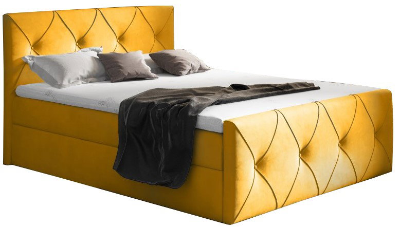 Επενδυμένο κρεβάτι Crystal lux-Kitrino-200 x 200