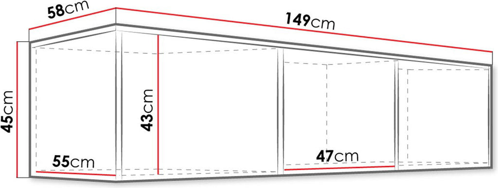 Πατάρι Τρίφυλλης Ντουλάπας Kos 3D