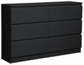 Συρταριέρα Juniper 6S-Μαύρο