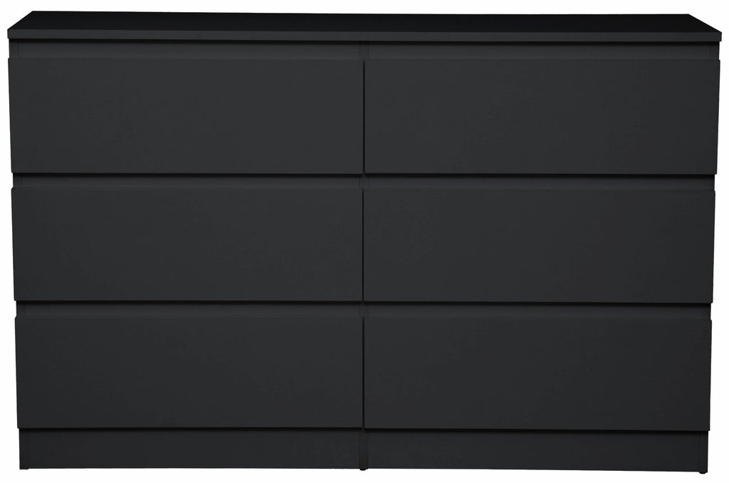 Συρταριέρα Juniper 6S-Μαύρο