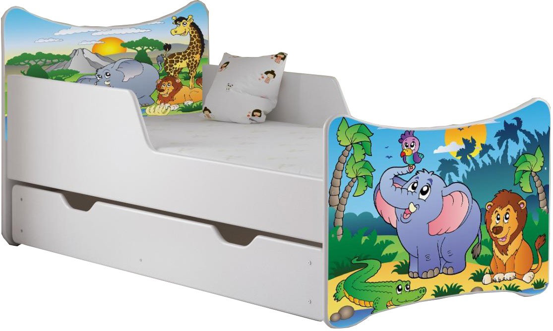 Παιδικό Κρεβάτι SMB-164 x 84 x 80 εκ.-Jungle