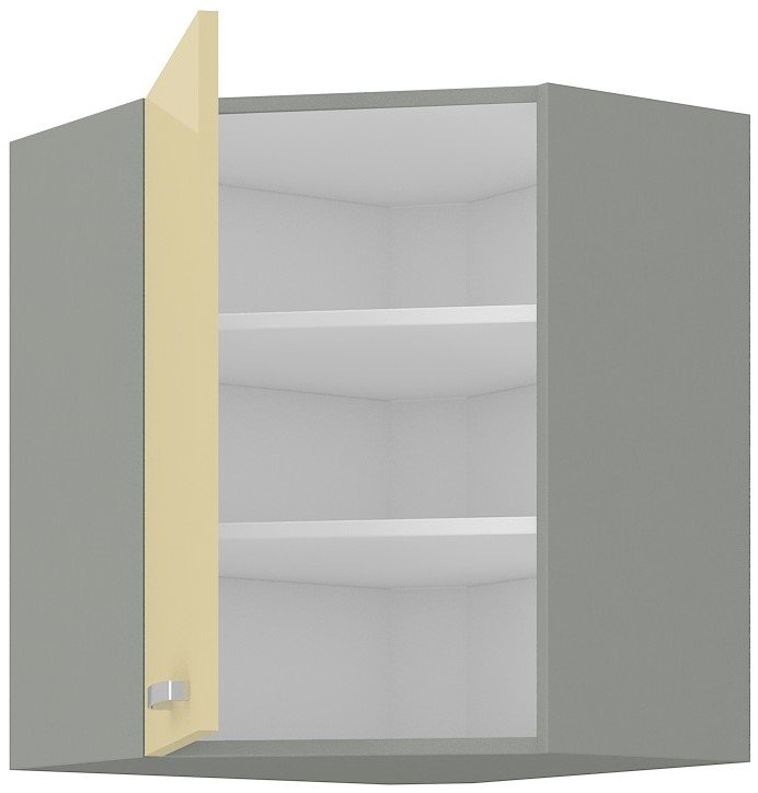 Επίτοιχο γωνιακό ντουλάπι Ingrid 60x60-Krem