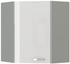 Επίτοιχο γωνιακό ντουλάπι Ingrid 60x60-Leuko