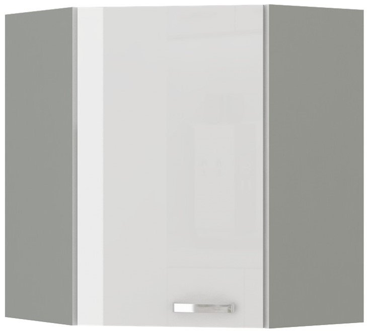 Επίτοιχο γωνιακό ντουλάπι Ingrid 60x60-Leuko