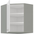 Επίτοιχο γωνιακό ντουλάπι Ingrid 60x60-Leuko